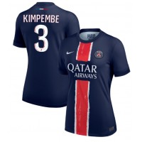 Paris Saint-Germain Presnel Kimpembe #3 Fotballklær Hjemmedrakt Dame 2024-25 Kortermet